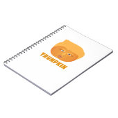 Trumpkin Pumpkin Funny Halloween Design Classic Notizblock (Linke Seite)