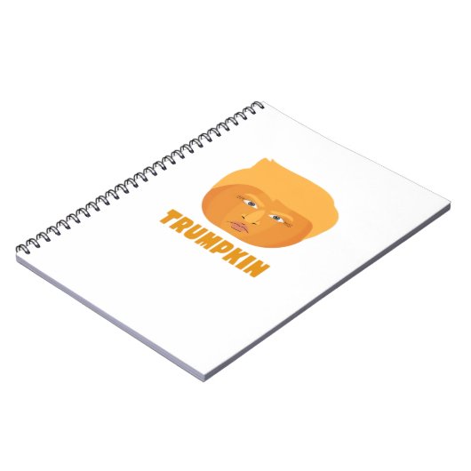 Trumpkin Pumpkin Funny Halloween Design Classic Notizblock (Linke Seite)