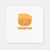 Trumpkin Pumpkin Funny Halloween Design Classic Serviette (Vorderseite)