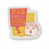 Trumpkin Pumpkin Funny Halloween Zitat Aufkleber (Vorderseite)