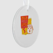 Trumpkin Pumpkin Funny Halloween Zitat Ornament (Vorderseite)