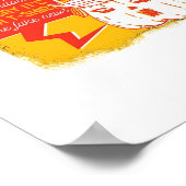 Trumpkin Pumpkin Funny Halloween Zitat Poster (Ecke)