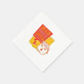 Trumpkin Pumpkin Funny Halloween Zitat Serviette (Ecke)