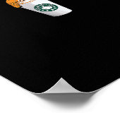 Trumpkin Pumpkin Gewürz Latte Holiday Kaffee Poster (Ecke)