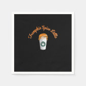 Trumpkin Pumpkin Gewürz Latte Holiday Kaffee Serviette (Vorderseite)