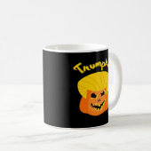 Trumpkin Pumpkin Halloween Design - Retro Slogan Kaffeetasse (VorderseiteRechts)