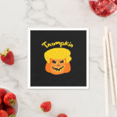 Trumpkin Pumpkin Halloween Design - Retro Slogan Serviette (Beispiel)