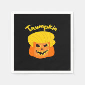 Trumpkin Pumpkin Halloween Design - Retro Slogan Serviette (Vorderseite)