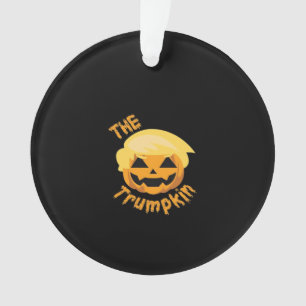 Trumpkin Pumpkin Halloween Design - Sloth Costume Ornament