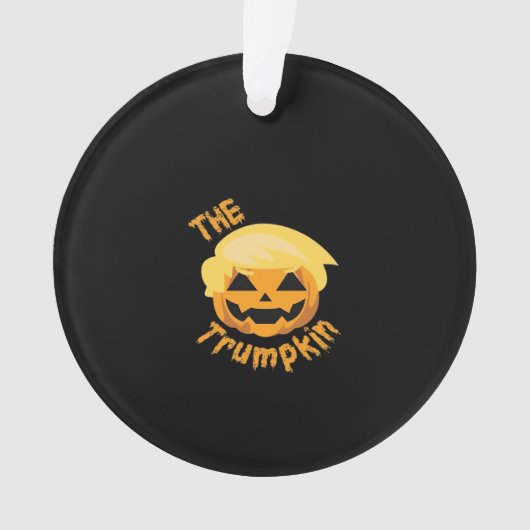 Trumpkin Pumpkin Halloween Design - Sloth Costume Ornament (Vorderseite)