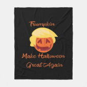 Trumpkin Pumpkin Halloween Design - Spooky Basic S Fleecedecke (Vorderseite)