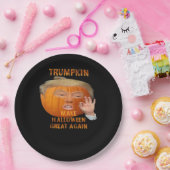 Trumpkin Pumpkin Halloween wieder groß Pappteller (Party)