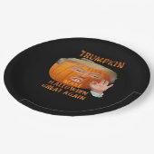 Trumpkin Pumpkin Halloween wieder groß Pappteller (Schrägansicht)