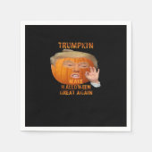 Trumpkin Pumpkin Halloween wieder groß Serviette (Vorderseite)