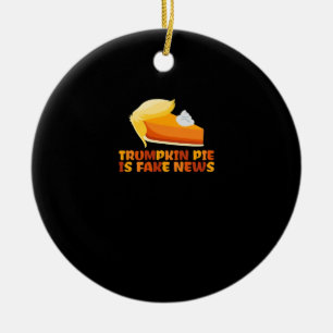 Trumpkin Pumpkin Pie Funny Erntedank Angepasst Keramik Ornament