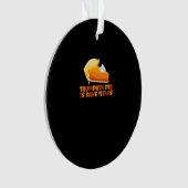Trumpkin Pumpkin Pie Funny Erntedank Angepasst Ornament (Vorderseite)