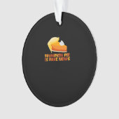 Trumpkin Pumpkin Pie Funny Erntedank Angepasst Ornament (Vorderseite)