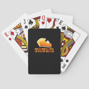 Trumpkin Pumpkin Pie Funny Erntedank Angepasst Spielkarten