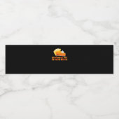 Trumpkin Pumpkin Pie Funny Erntedank Angepasst Wasserflaschenetikett (Einzelnes Label)