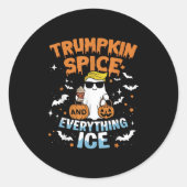 Trumpkin Sce And Everything Ice Fall Autumn Hallow Runder Aufkleber (Vorderseite)