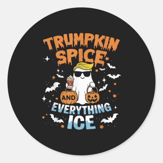 Trumpkin Sce And Everything Ice Fall Autumn Hallow Runder Aufkleber (Vorderseite)