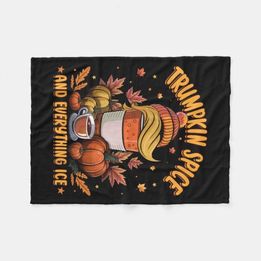 Trumpkin Sce And Everything Ice Liberal Fall Hallo Fleecedecke (Vorderseite (Horizontal))