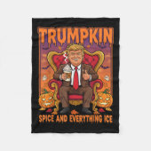 Trumpkin Sce And Everything Ice Thanksgiving Fall  Fleecedecke (Vorderseite)