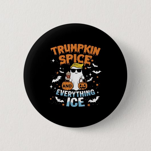 Trumpkin Sce Und Alles Eis fällt Herbst Hallow Button (Vorderseite)