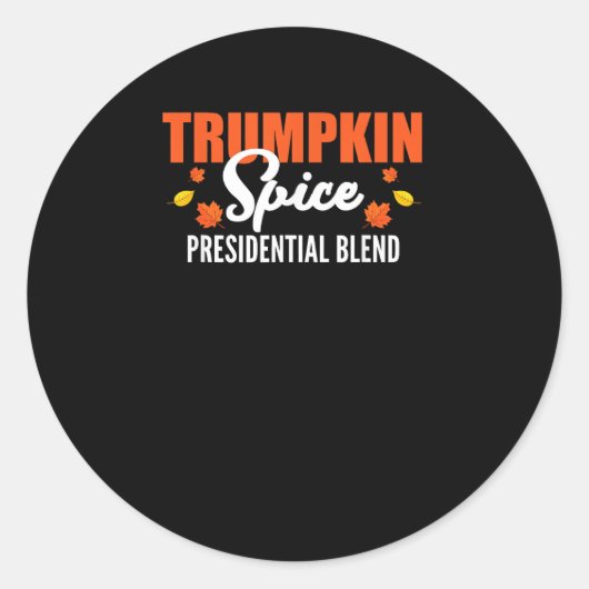 Trumpkin Spice Halloween Erntedank Funny Runder Aufkleber (Vorderseite)