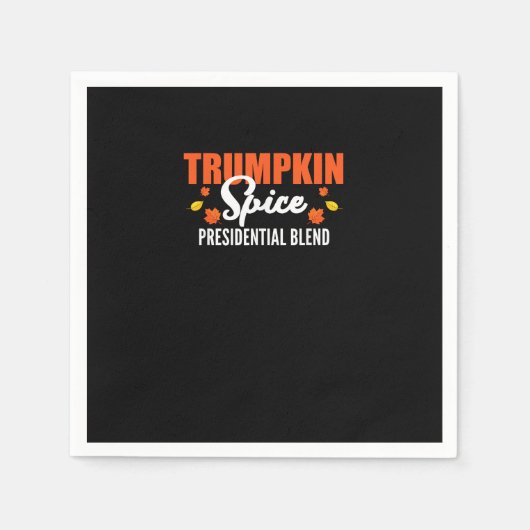 Trumpkin Spice Halloween Erntedank Funny Serviette (Vorderseite)