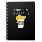 Trumpkin Spice Latte Funny Donald Joke Pumpkin Spi Notizblock (Vorderseite)