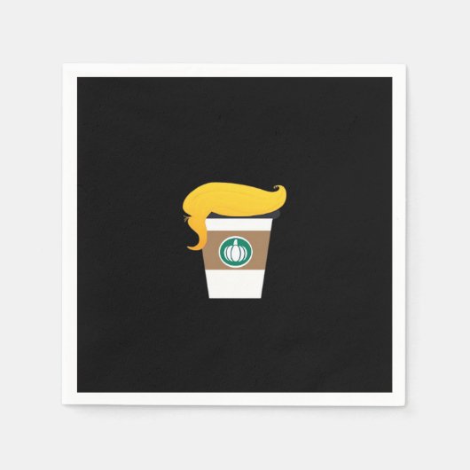 Trumpkin Spice Latte Funny Donald Joke Pumpkin Spi Serviette (Vorderseite)
