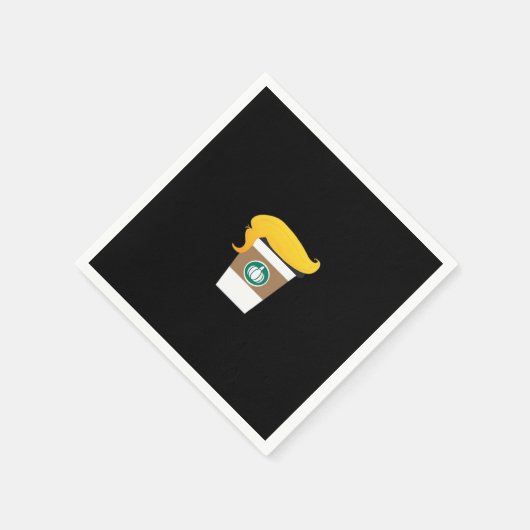 Trumpkin Spice Latte Funny Donald Joke Pumpkin Spi Serviette (Ecke)