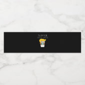 Trumpkin Spice Latte Funny Donald Joke Pumpkin Spi Wasserflaschenetikett (Einzelnes Label)