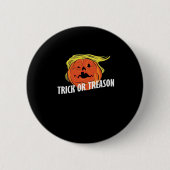 Trumpkin - Trick oder Verrat Halloween Button (Vorderseite)