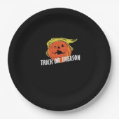 Trumpkin - Trick oder Verrat Halloween Pappteller (Vorderseite)