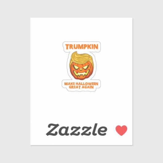 Trumpkin USA machen Halloween wieder großartig Aufkleber (Blatt)