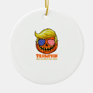 Trumpkin USA machen Halloween wieder großartig Keramik Ornament