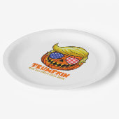 Trumpkin USA machen Halloween wieder großartig Pappteller (Schrägansicht)