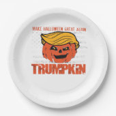 Trumpkin USA machen Halloween wieder großartig Pappteller (Vorderseite)