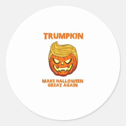 Trumpkin USA machen Halloween wieder großartig Runder Aufkleber (Vorderseite)