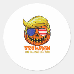 Trumpkin USA machen Halloween wieder großartig Runder Aufkleber