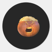 Trumpkin - Witziges Halloween Runder Aufkleber (Vorderseite)