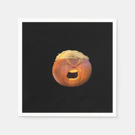 Trumpkin - Witziges Halloween Serviette (Vorderseite)