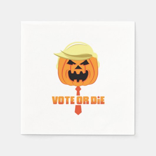 Trumpkinklassiker zu Halloween Serviette (Vorderseite)