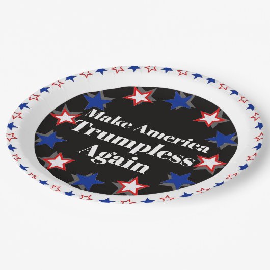 Trumpless Paper Plate Pappteller (Schrägansicht)