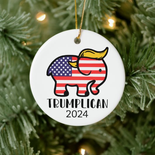 Trumplican Elephant Keramik Ornament (Baum)
