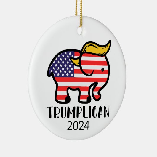 Trumplican Elephant Keramik Ornament (Rechts)