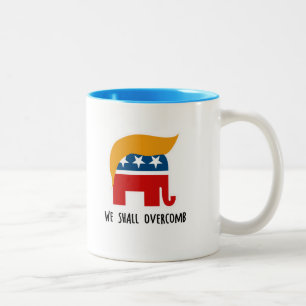 Trumplican - wir sollen Overcomb Zweifarbige Tasse