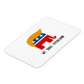 Trumplican - Wir werden über Kamm stoßen Magnet (Linke Seite)